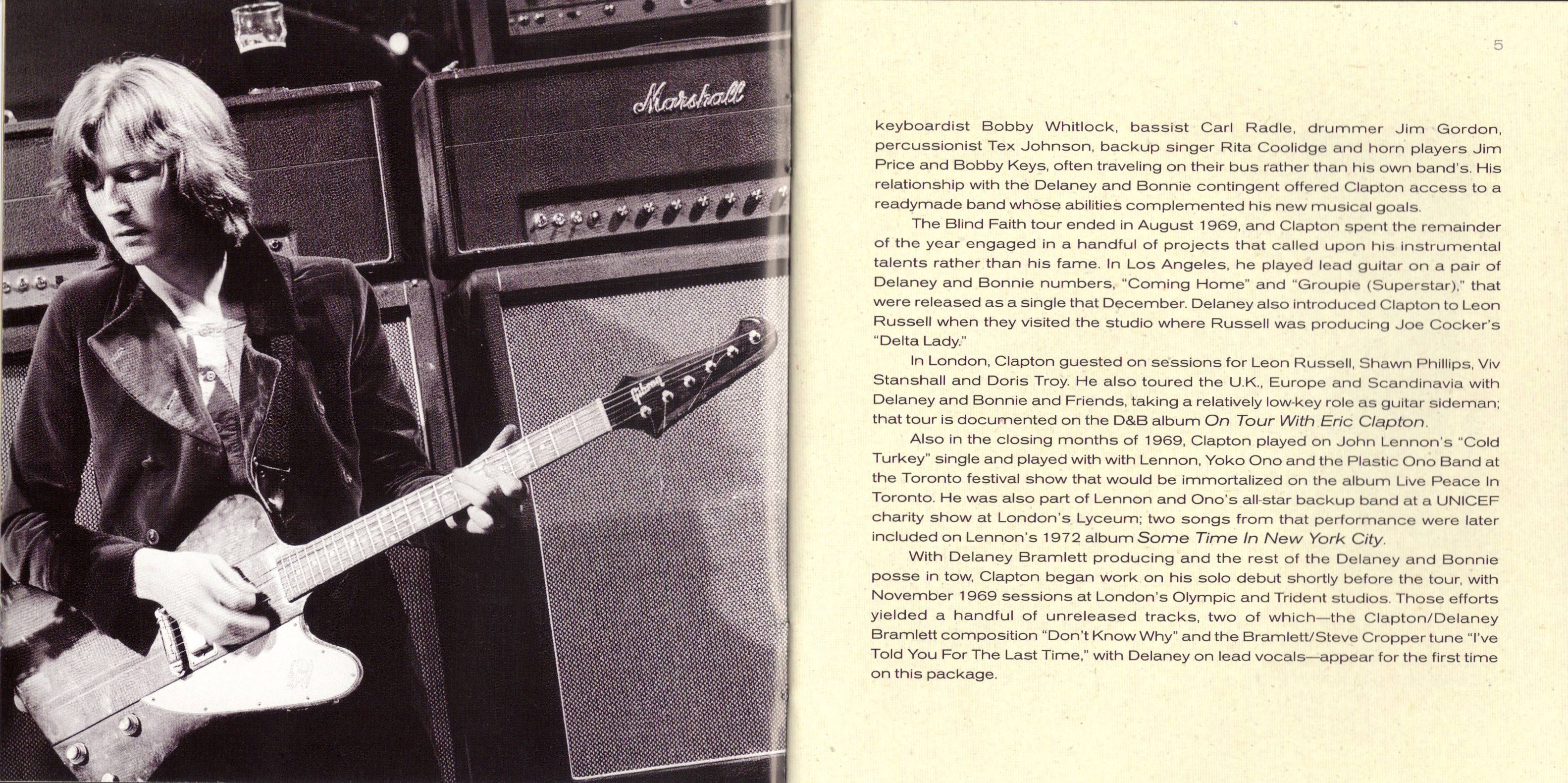 Eric Clapton Eric Clapton Limited Edition : Booklet03 JPN